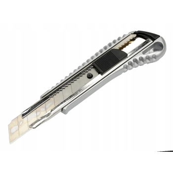 Nożyk łamany tapeciak 18mm w aluminiowej obudowie TEGER, T-NO-001