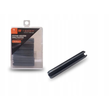 Kołek sprężysty 12x45 10 sztuk TEGER, T-KO-12X45