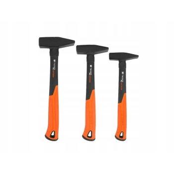 Zestaw młotków ślusarskich z trzonkiem fiberglass 300g 500g 800g TEGER, T-W-MSF-SET1