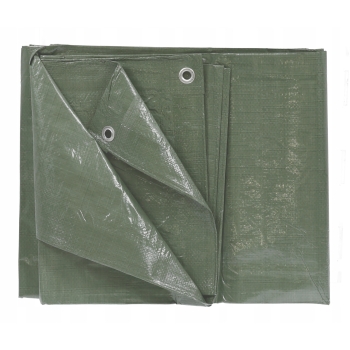 Plandeka ochronna mocna 90 g/m2 3x5 m Zielona PE, PLAND ZIEL 3X5