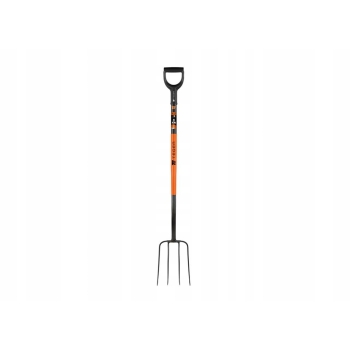 Widły gospodarcze 4-zębne na metalowym trzonku dł. 1250 mm TEGER, T-G-WGMT4Z-04