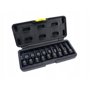 Zestaw nasadek udarowych 1/2 typu STAR TORX 9 el. CrMo WARYŃSKI, WMU403