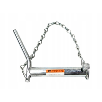 Sworzeń zaczepu z wygiętym uchwytem 28x130 TEGER, T-SZWU28130