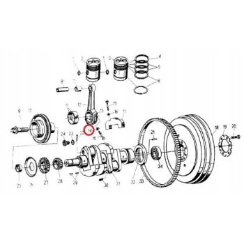 Podkładka śruby korbowodu URSUS C-330 50001830