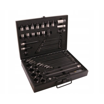 Zestaw nasadek w metalowej skrzynce 1/2 z grzechotką i kluczami 49 WARYŃSKI, WMZ049