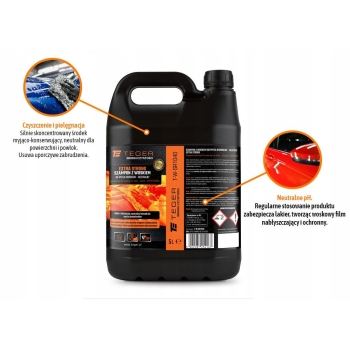 Szampon z woskiem do mycia karoserii neutralny STRONG 5l koncentrat TEGER