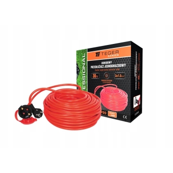 Przedłużacz ogrodowy PROFESSIONAL 3X1.5mm H05VV-F CE 30m TEGER, T-O-POPR-03