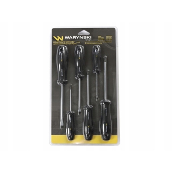 Zestaw wkrętaków stal odporna na skręcanie SVCM 6szt hart. groty WARYŃSKI, WMW106
