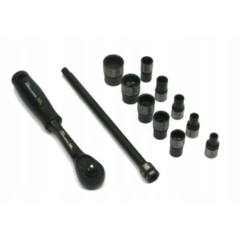 Zestaw nasadek 1/4 przedłużka 12cm + grzechotka 4.5-14 WARYŃSKI, WMZ010