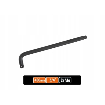Pokrętło do nasadek klucz fajkowy TYP L 3/4calcal 450 mm kute/ stal Cr-Mo TEGER, T-W-POKL108