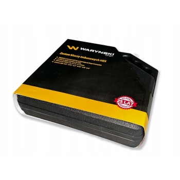 Zestaw kluczy hex duże 12szt metryczne 8-19mm i calowe 3/8 do 3/4 WARYŃSKI