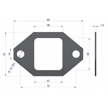 Uszczelka przewodu wydechowego 55010510 C-385 ORYGINAŁ URSUS 80005091