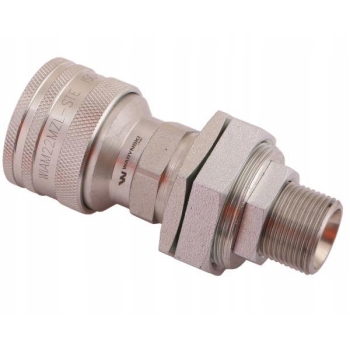 Szybkozłącze hydrauliczne gniazdo long eliminator. M22x1.5 GZ EURO WARYŃSKI, WIAM22MZL-STE