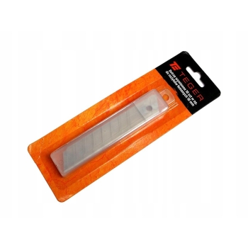 Ostrza wymienne tapeciaka 10szt do nożyków łamanych 18 mm TEGER, T-NO-003