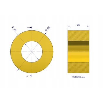 Tulejka poliuretan C345051000 kosiarka Samasz WARYŃSKI