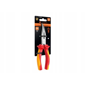 Szczypce wydłużone odgięte izolowane VDE 160 mm TEGER, T-W-SZW006