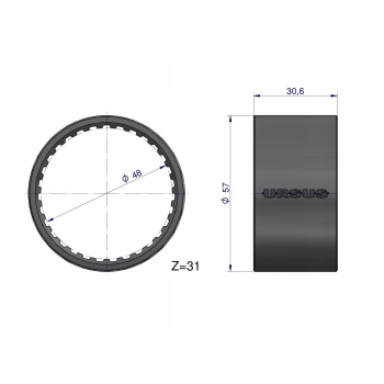 Tuleja skrzyni synchronizowanej Ursus 6824 1617894M1 ORYGINAŁ URSUS 1617894