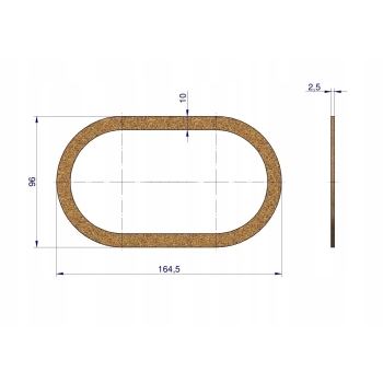 Uszczelka pokrywy bocznej korek/guma URSUS C-330 ORYGINAŁ URSUS 50003070