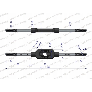 Uchwyt do gwintowników ręcznych M4-M12 WARYŃSKI