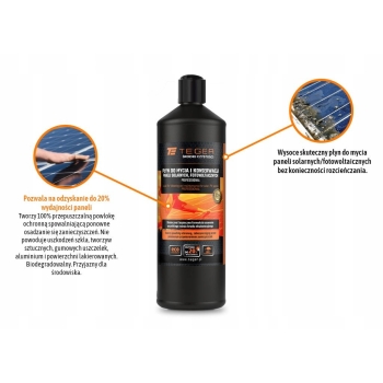 Płyn do mycia paneli solarnych fotowoltaicznych 1l nakrętka disc-top TEGER