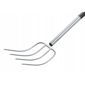 Widły gospodarcze 4-zębne na metalowym trzonku Extra Long 1580mm TEGER