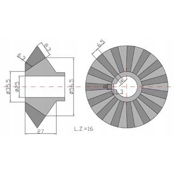 Koło zębate kosiarki małe Skropol kosiarka rotacyjna polska 5036010660S