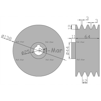 Koło pasowe małe kosiarka rotacyjna polska 5036010250