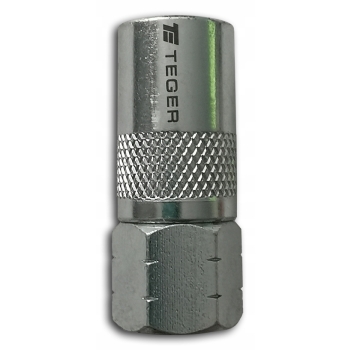 Czteroszczękowa końcówka smarownicy z blokadą M10x1 413 BAR 6000 PSI TEGER, T-KS4SZ-SETP