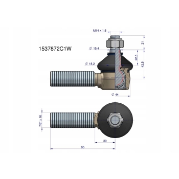 Przegub kierowniczy 7/8