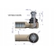 Przegub kierowniczy 95mm - 24x1,5 135700431003 WARYŃSKI