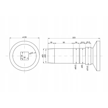 Tuleja łożyskowa Talerzówka 1236020060