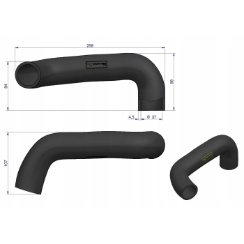 Przewód chłodnicy górny L34920 WARYŃSKI