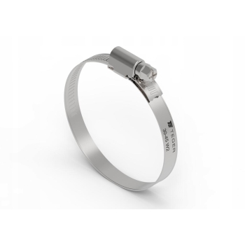 Opaska zaciskowa 30-45 mm ślimakowa W2 stal nierdzewna 9mm TEGER 6 sztuk, T-W2-30-45-B