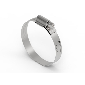 Opaska zaciskowa wzmocniona 12-20 ślimakowa nierdzewna 12mm TEGER 10 sztuk, T-W2-12-20-S-B