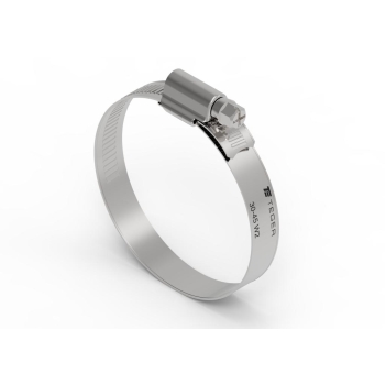 Opaska zaciskowa wzmocniona 30-45 ślimakowa nierdzewna 12mm TEGER 6 sztuk, T-W2-30-45-S-B