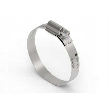 Opaska zaciskowa wzmocniona 35-50 ślimakowa nierdzewna 12mm TEGER 6 sztuk, T-W2-35-50-S-B