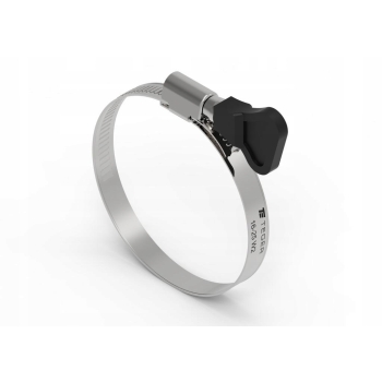 Opaska zaciskowa z pokrętłem 16-25 ślimakowa nierdzewna 9mm TEGER 15 sztuk, T-OPC-16-25-B