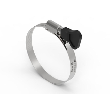 Opaska zaciskowa z pokrętłem 30-45 ślimakowa nierdzewna 9mm TEGER 8 sztuk, T-OPC-30-45-B