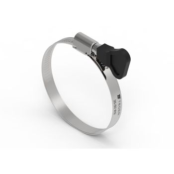 Opaska zaciskowa z pokrętłem 35-50 ślimakowa nierdzewna 9mm TEGER 8 sztuk, T-OPC-35-50-B