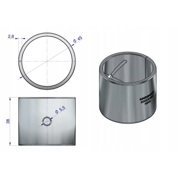 Tuleja korbowodu ( nominał ) N-0,00 C-385 ORYGINAŁ URSUS 80003046