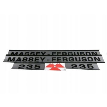Naklejki komplet emblemat Massey Ferguson MF 235, NAK MF 235