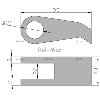 Zapadka zewnętrzna 221804008 Rozrzutnik 2218040020