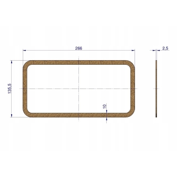 Uszczelka klawiatury pokrywy głowicy C-330 ORYGINAŁ URSUS 50001230