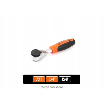 Grzechotka 1/4calcal 72T z uchwytem na bity TEGER, T-W-G103