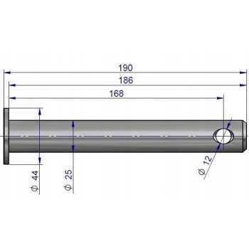 Sworzeń korpusu haka pociągowego URSUS C-330 42410010