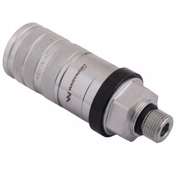 Szybkozłącze hydrauliczne zrywalne 68l/m M18x1.5 GZ EURO PUSHPULL WARYŃSKI, WIA3CVM18Z