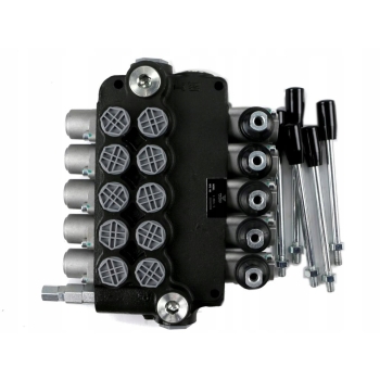 Rozdzielacz hydrauliczny 5-sekcyjny 80L VOIMA [V-R80L-5]