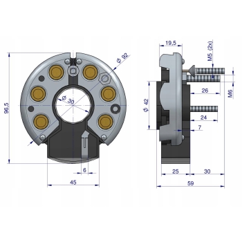 Prostownik Diody alternatora 16.905.254, 7017732M1 MF3 URSUS EXPOM KWIDZYN