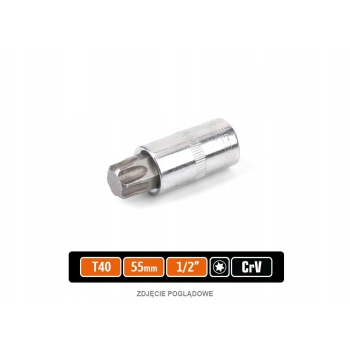 Klucz nasadowy 1/2 z bitem TORX 55 mm/T40 TEGER, T-W-KNT105