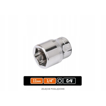 Klucz nasadowy 1/4 sześciokątny 11 mm TEGER, T-W-KNS310